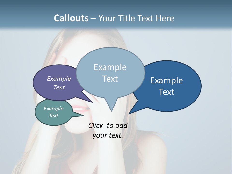 A Woman Covering Her Eyes With Her Hands PowerPoint Template