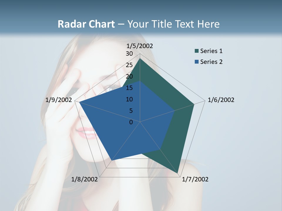 A Woman Covering Her Eyes With Her Hands PowerPoint Template