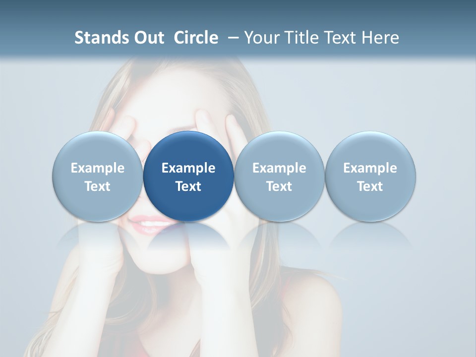 A Woman Covering Her Eyes With Her Hands PowerPoint Template