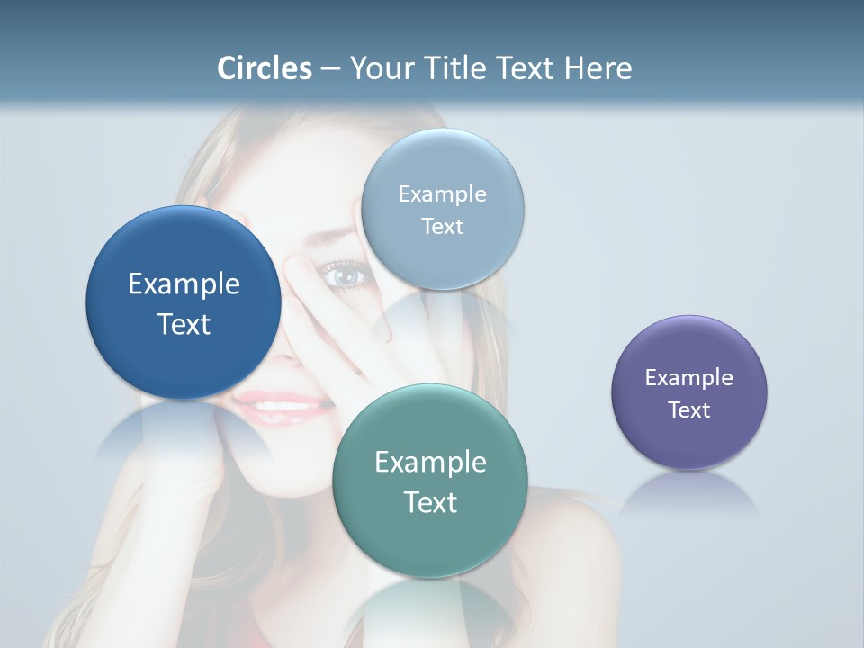 A Woman Covering Her Eyes With Her Hands PowerPoint Template