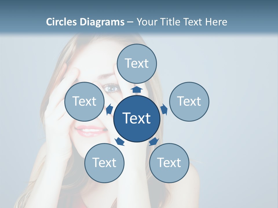 A Woman Covering Her Eyes With Her Hands PowerPoint Template