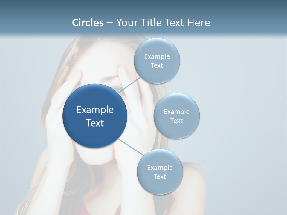 A Woman Covering Her Eyes With Her Hands PowerPoint Template