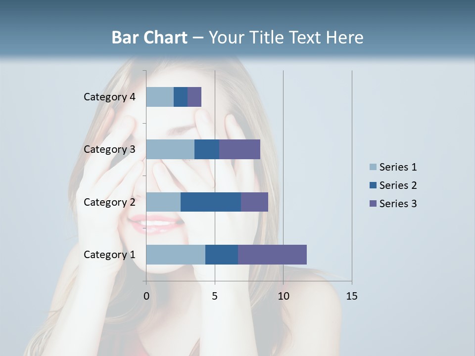 A Woman Covering Her Eyes With Her Hands PowerPoint Template