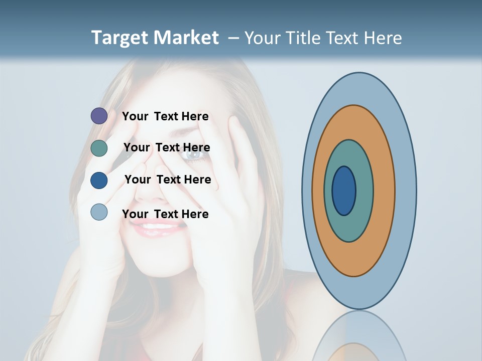 A Woman Covering Her Eyes With Her Hands PowerPoint Template