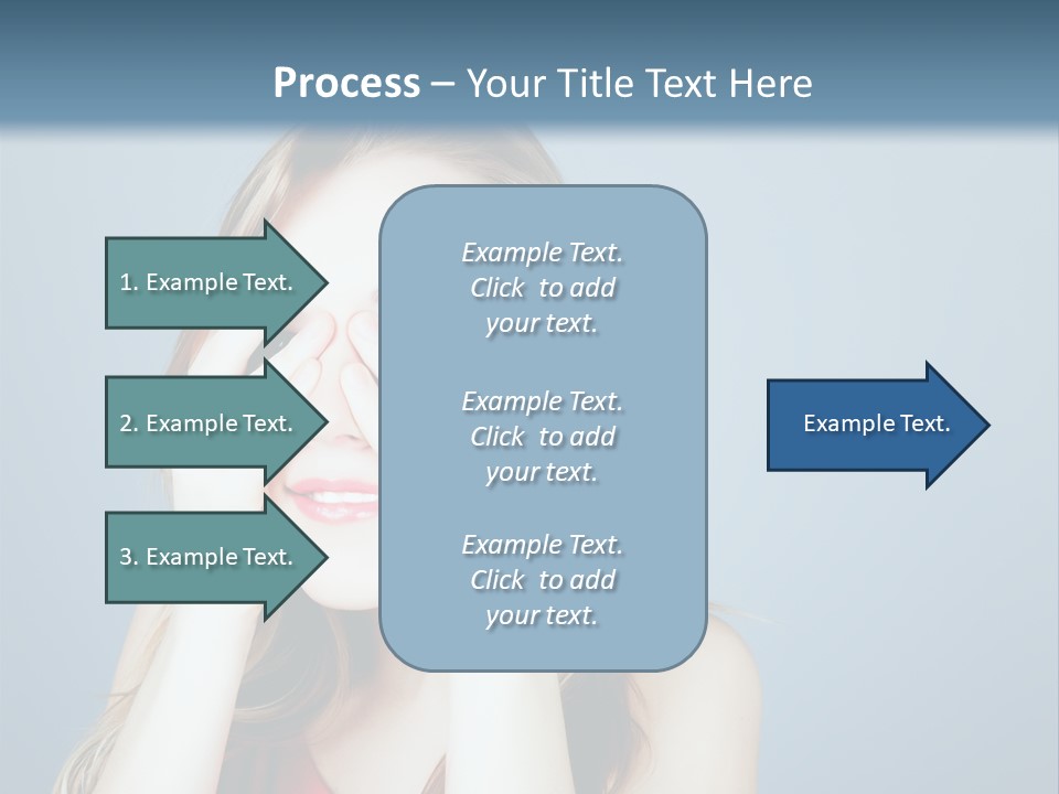 A Woman Covering Her Eyes With Her Hands PowerPoint Template