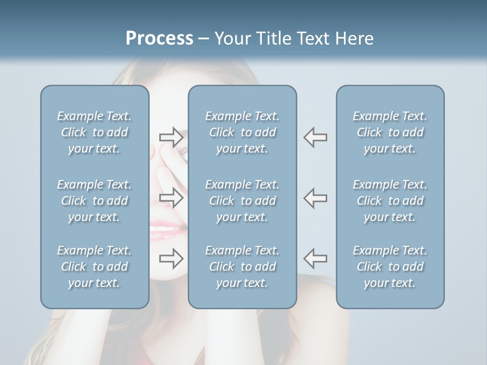 A Woman Covering Her Eyes With Her Hands PowerPoint Template
