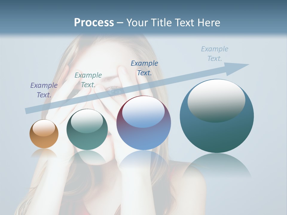 A Woman Covering Her Eyes With Her Hands PowerPoint Template