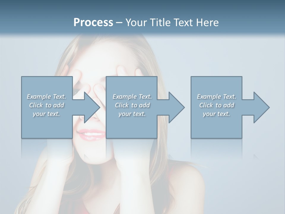 A Woman Covering Her Eyes With Her Hands PowerPoint Template
