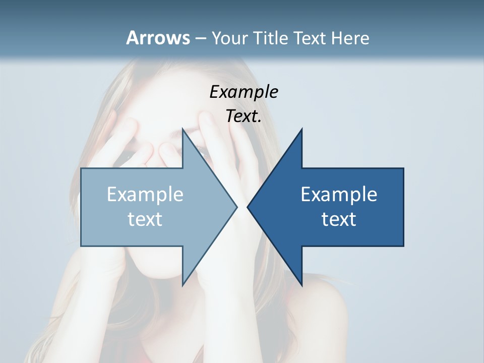 A Woman Covering Her Eyes With Her Hands PowerPoint Template