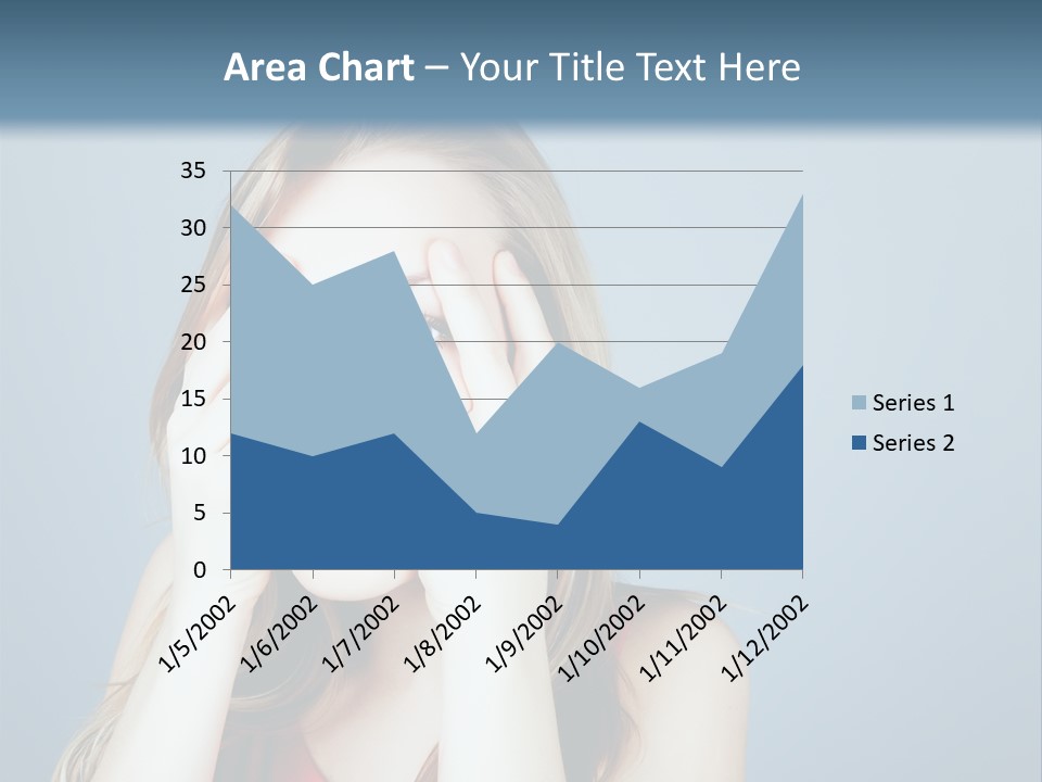 A Woman Covering Her Eyes With Her Hands PowerPoint Template