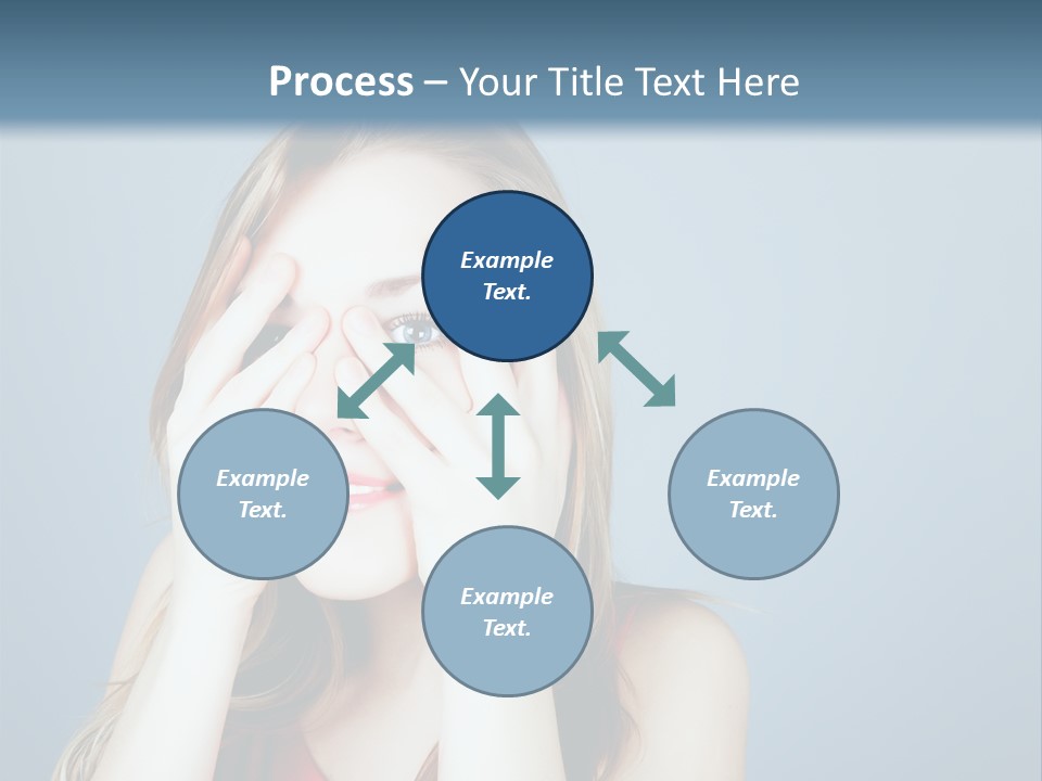 A Woman Covering Her Eyes With Her Hands PowerPoint Template