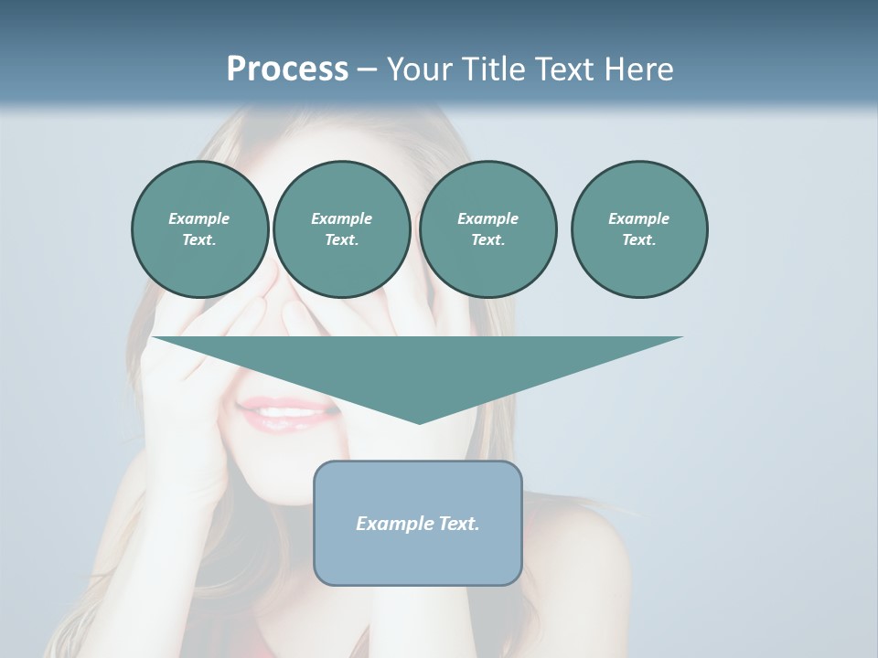 A Woman Covering Her Eyes With Her Hands PowerPoint Template