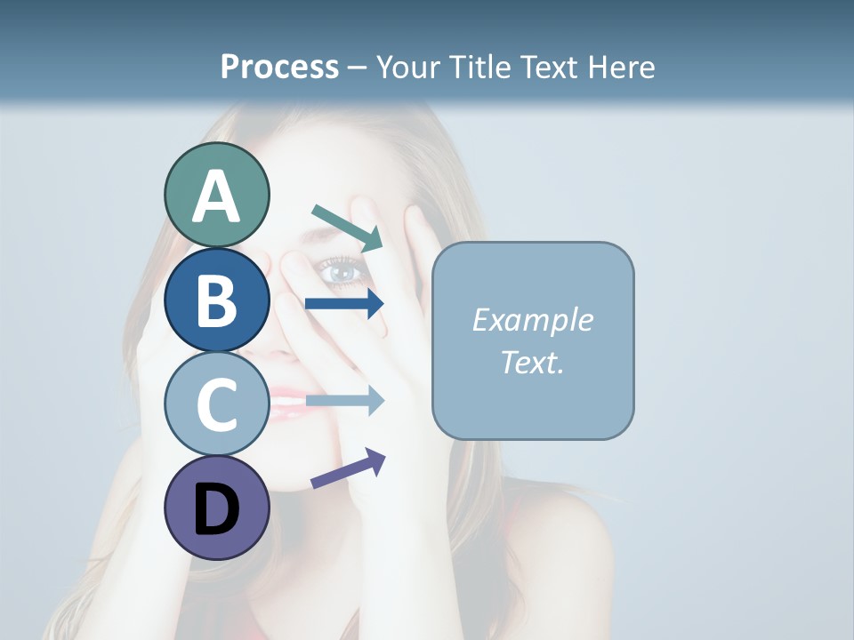 A Woman Covering Her Eyes With Her Hands PowerPoint Template