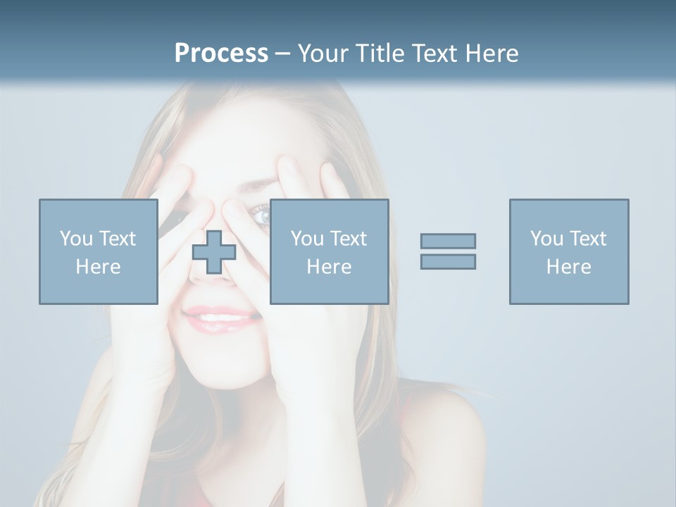 A Woman Covering Her Eyes With Her Hands PowerPoint Template