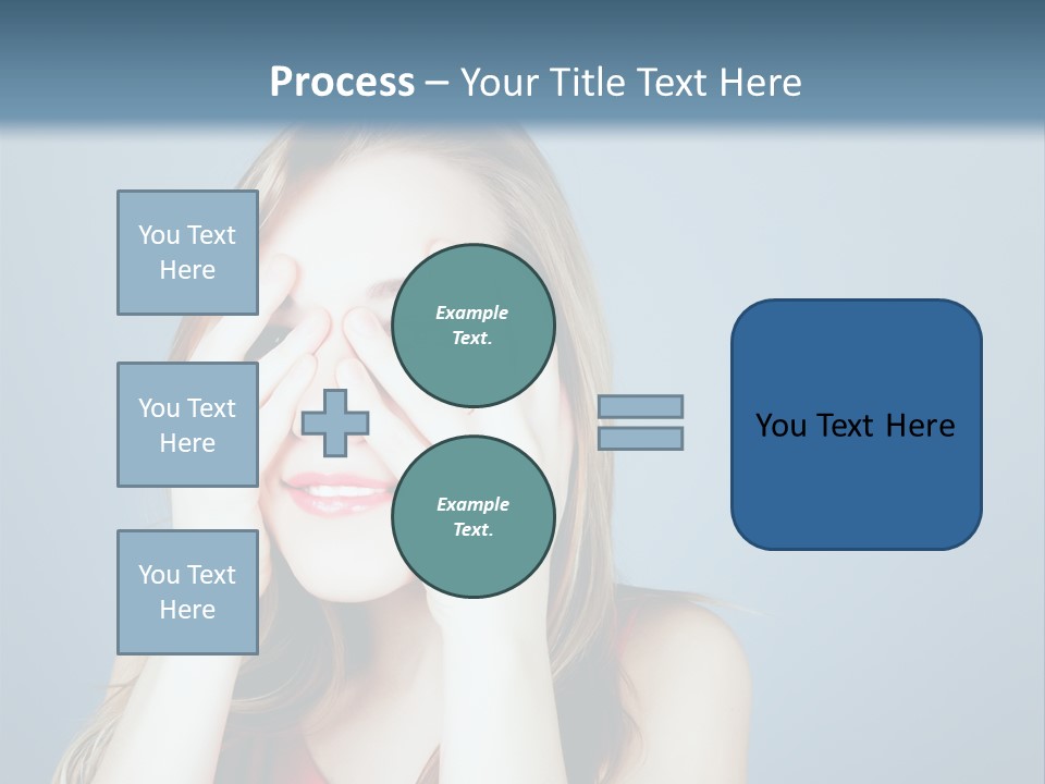 A Woman Covering Her Eyes With Her Hands PowerPoint Template