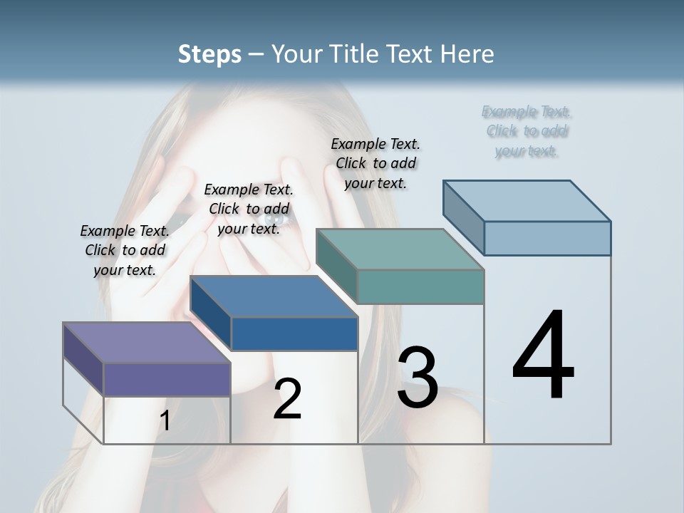 A Woman Covering Her Eyes With Her Hands PowerPoint Template