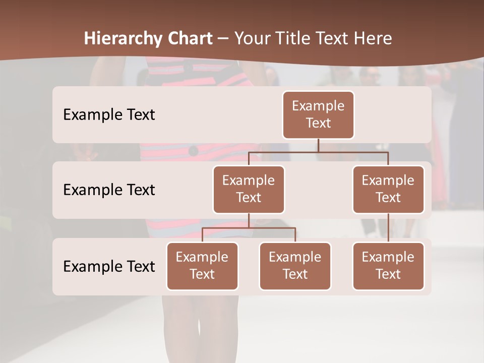 A Woman Walking Down A Runway In A Colorful Dress PowerPoint Template