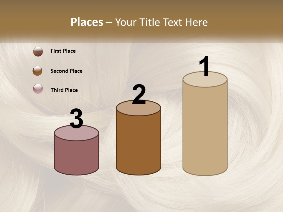 A Pile Of Blonde Hair Powerpoint Template PowerPoint Template