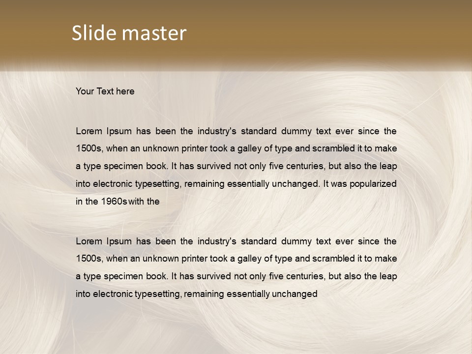 A Pile Of Blonde Hair Powerpoint Template PowerPoint Template