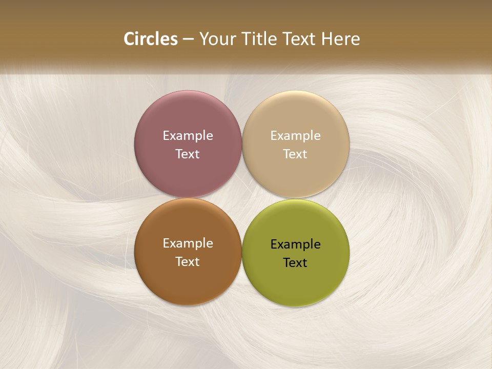 A Pile Of Blonde Hair Powerpoint Template PowerPoint Template