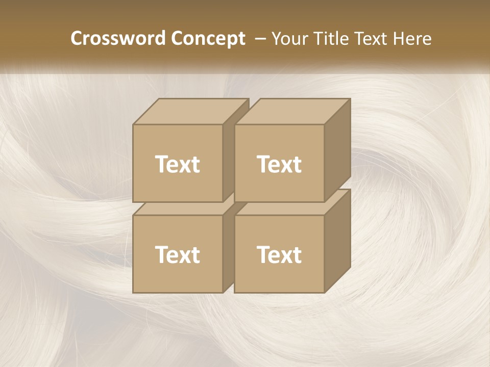 A Pile Of Blonde Hair Powerpoint Template PowerPoint Template