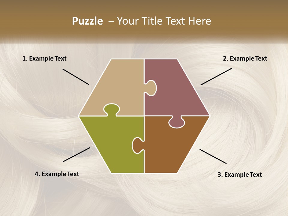 A Pile Of Blonde Hair Powerpoint Template PowerPoint Template