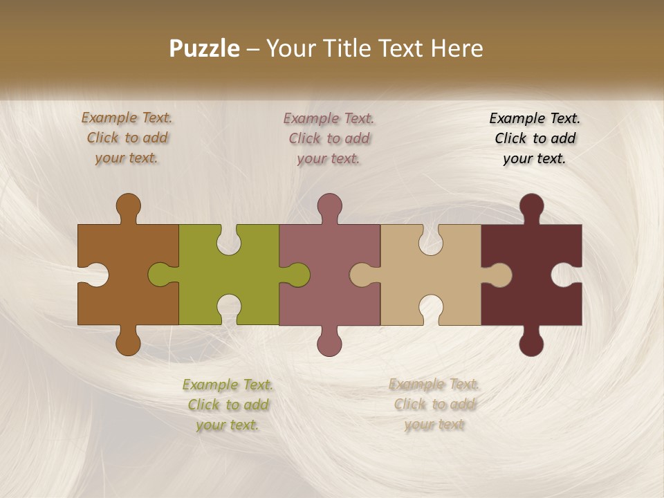 A Pile Of Blonde Hair Powerpoint Template PowerPoint Template