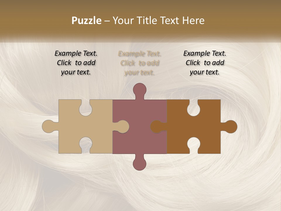 A Pile Of Blonde Hair Powerpoint Template PowerPoint Template