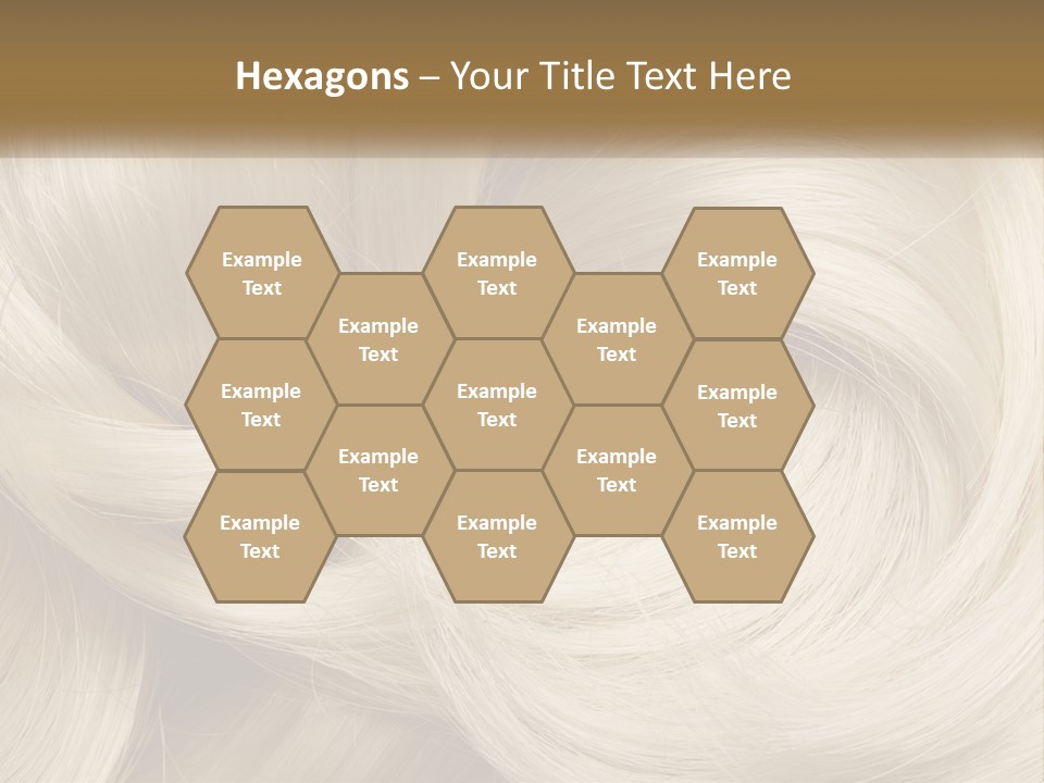 A Pile Of Blonde Hair Powerpoint Template PowerPoint Template