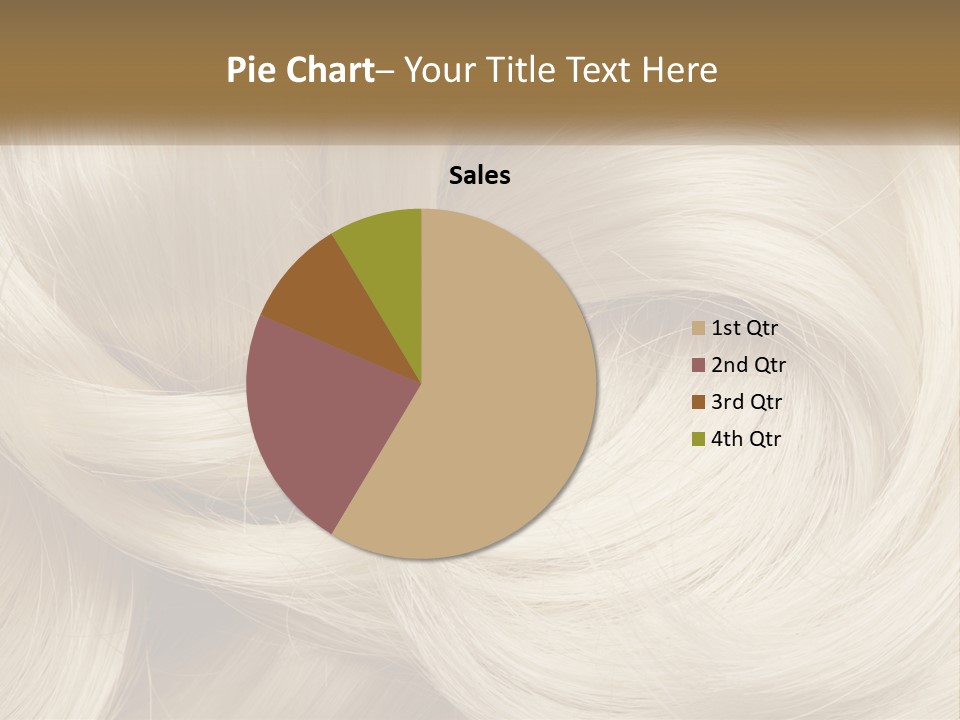 A Pile Of Blonde Hair Powerpoint Template PowerPoint Template