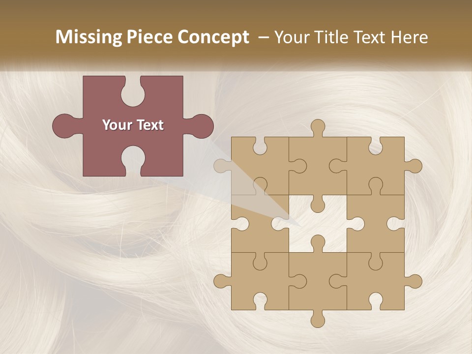 A Pile Of Blonde Hair Powerpoint Template PowerPoint Template