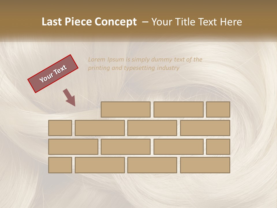 A Pile Of Blonde Hair Powerpoint Template PowerPoint Template