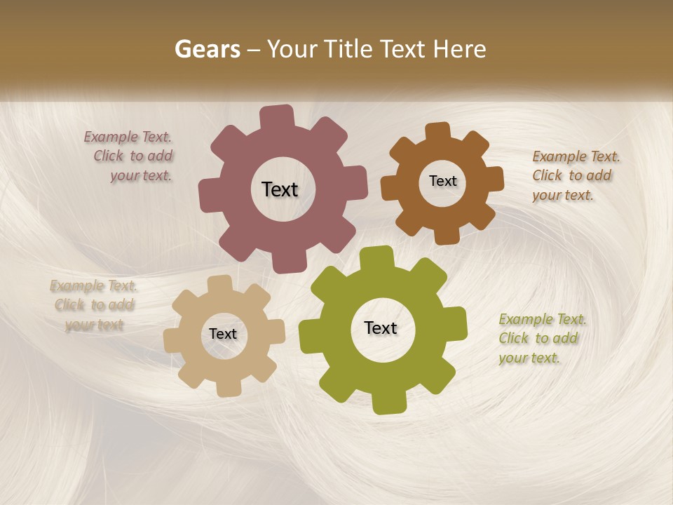 A Pile Of Blonde Hair Powerpoint Template PowerPoint Template