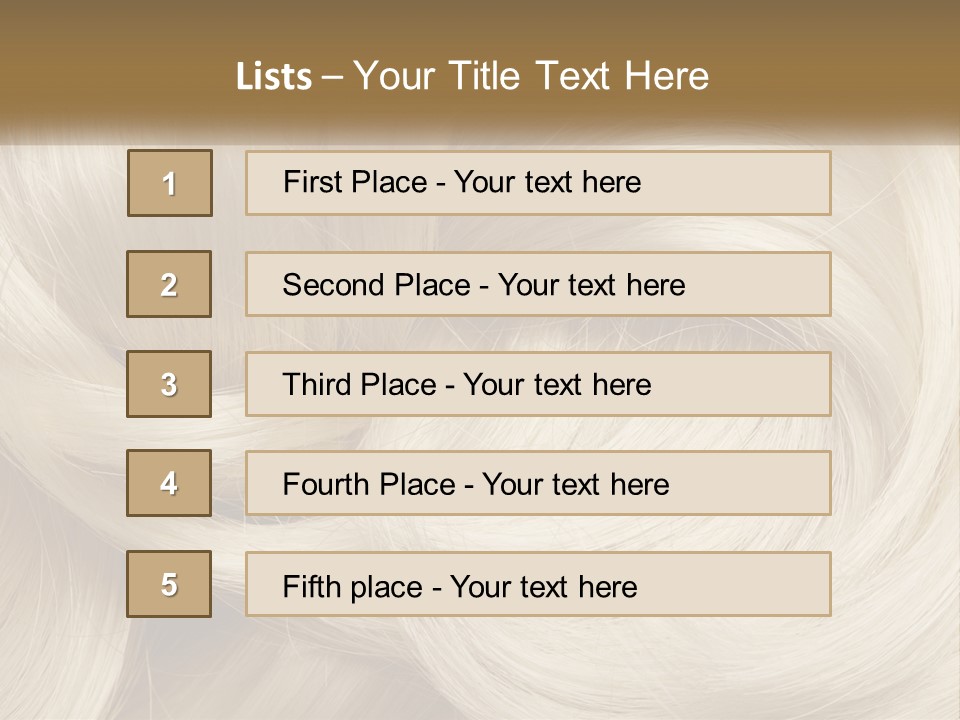 A Pile Of Blonde Hair Powerpoint Template PowerPoint Template
