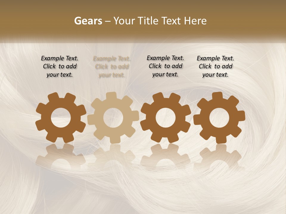 A Pile Of Blonde Hair Powerpoint Template PowerPoint Template