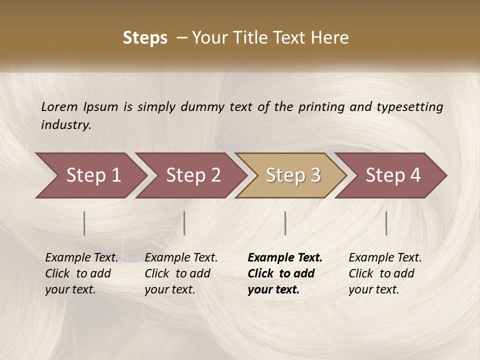 A Pile Of Blonde Hair Powerpoint Template PowerPoint Template