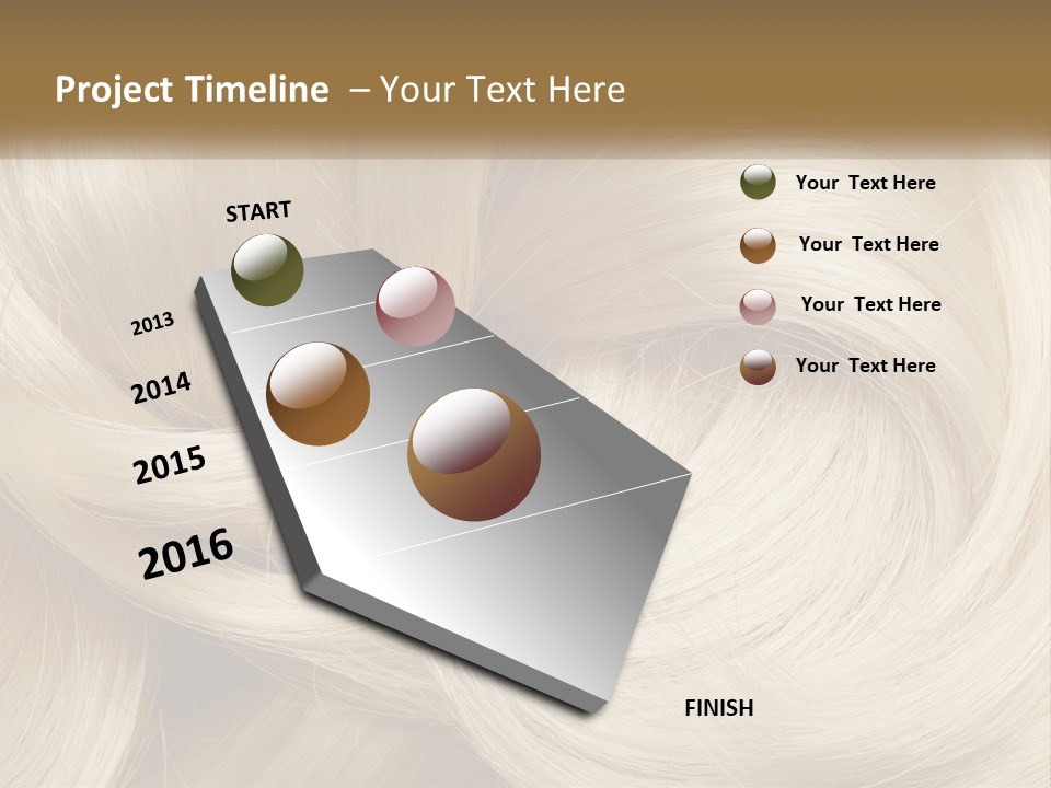 A Pile Of Blonde Hair Powerpoint Template PowerPoint Template