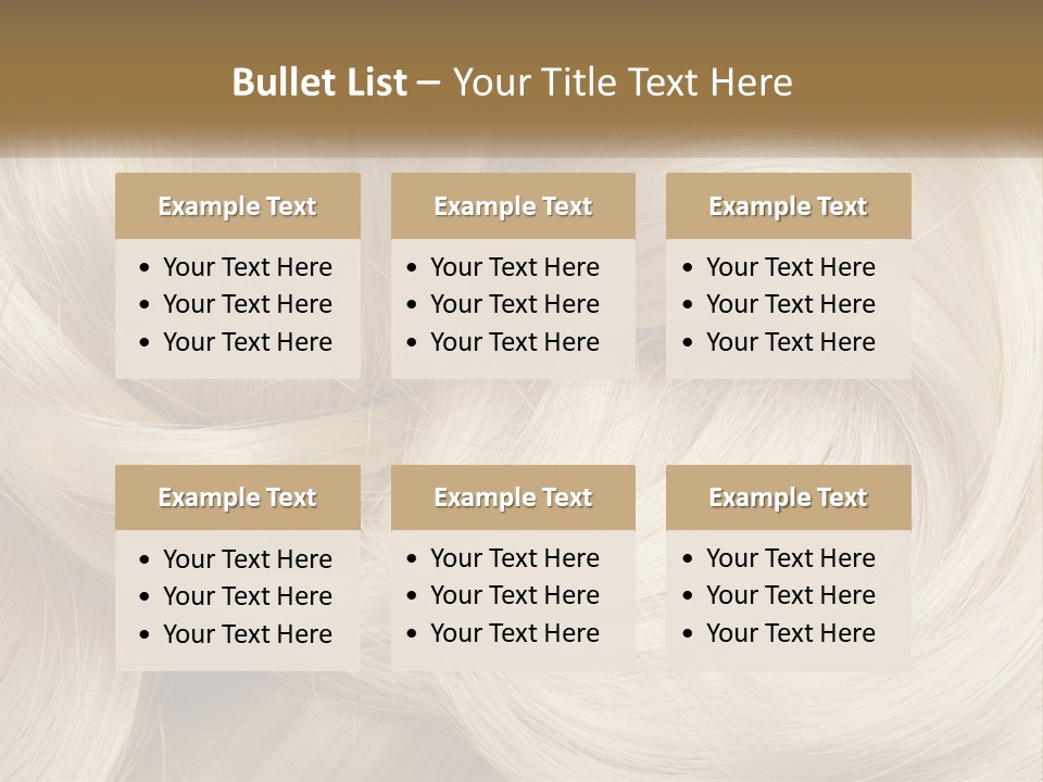 A Pile Of Blonde Hair Powerpoint Template PowerPoint Template