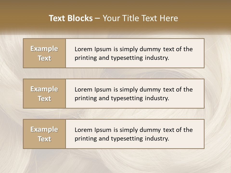 A Pile Of Blonde Hair Powerpoint Template PowerPoint Template