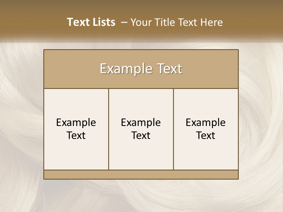 A Pile Of Blonde Hair Powerpoint Template PowerPoint Template