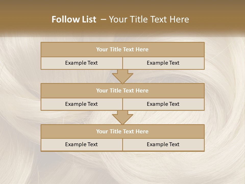 A Pile Of Blonde Hair Powerpoint Template PowerPoint Template