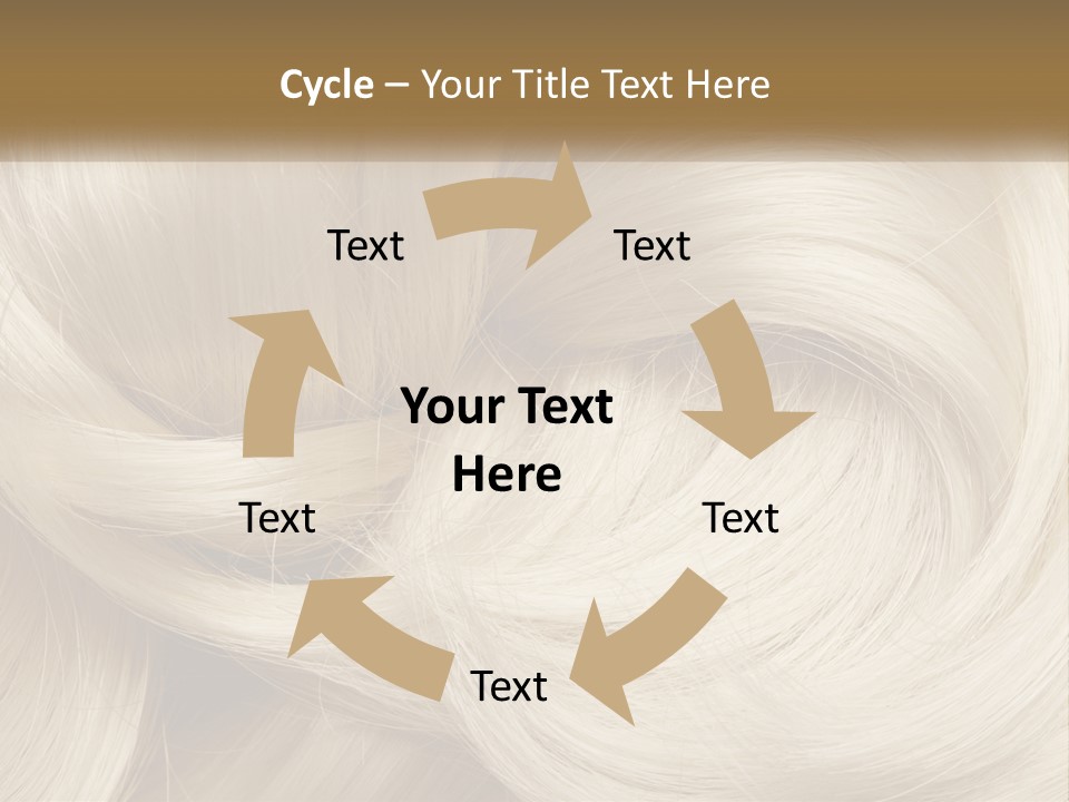 A Pile Of Blonde Hair Powerpoint Template PowerPoint Template