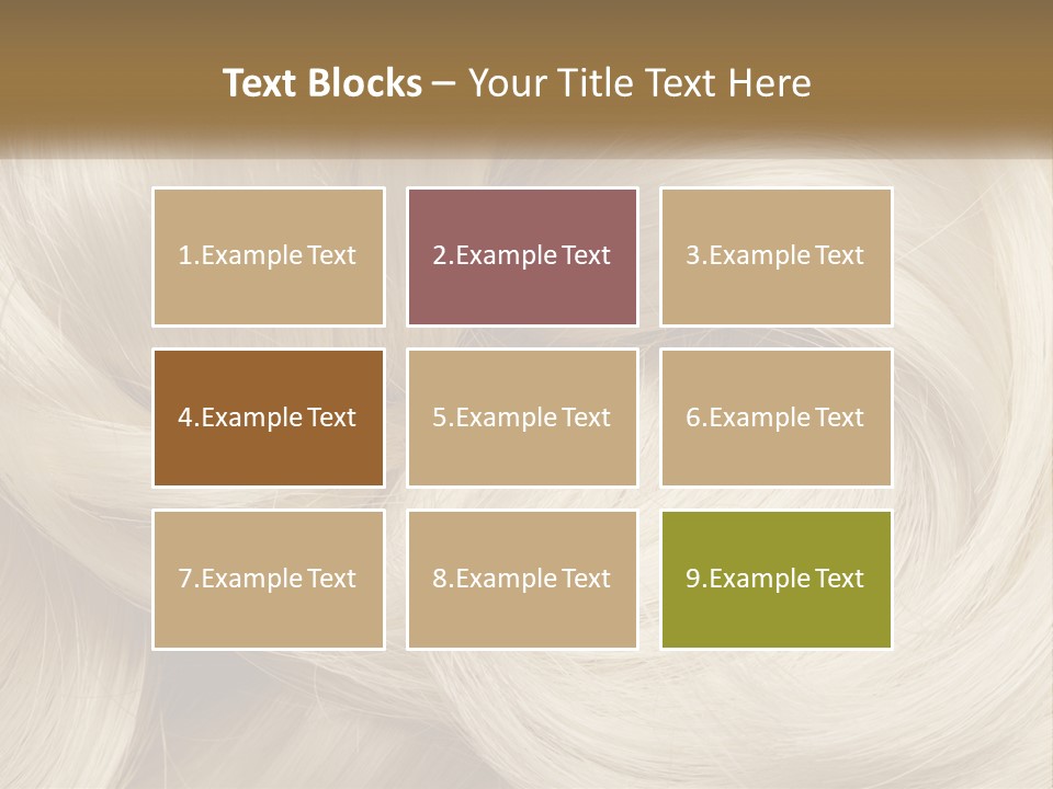 A Pile Of Blonde Hair Powerpoint Template PowerPoint Template