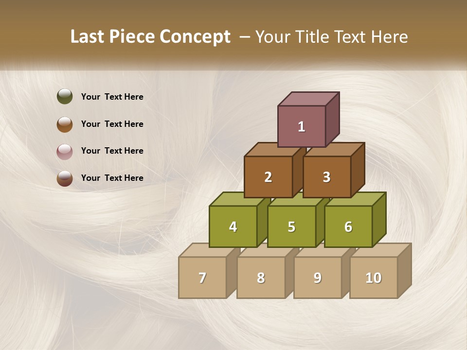 A Pile Of Blonde Hair Powerpoint Template PowerPoint Template