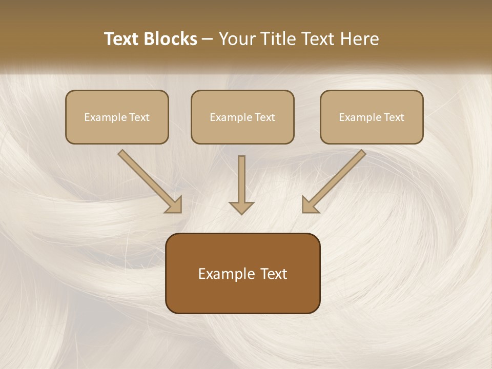 A Pile Of Blonde Hair Powerpoint Template PowerPoint Template