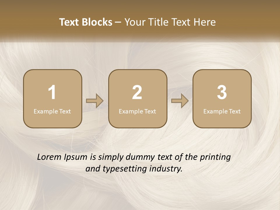 A Pile Of Blonde Hair Powerpoint Template PowerPoint Template