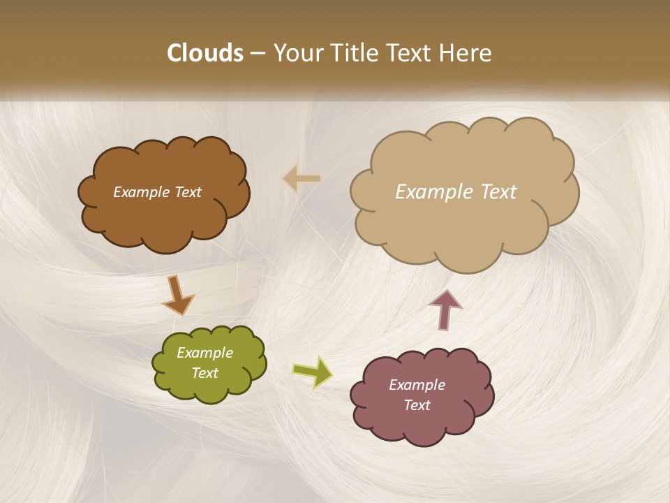 A Pile Of Blonde Hair Powerpoint Template PowerPoint Template