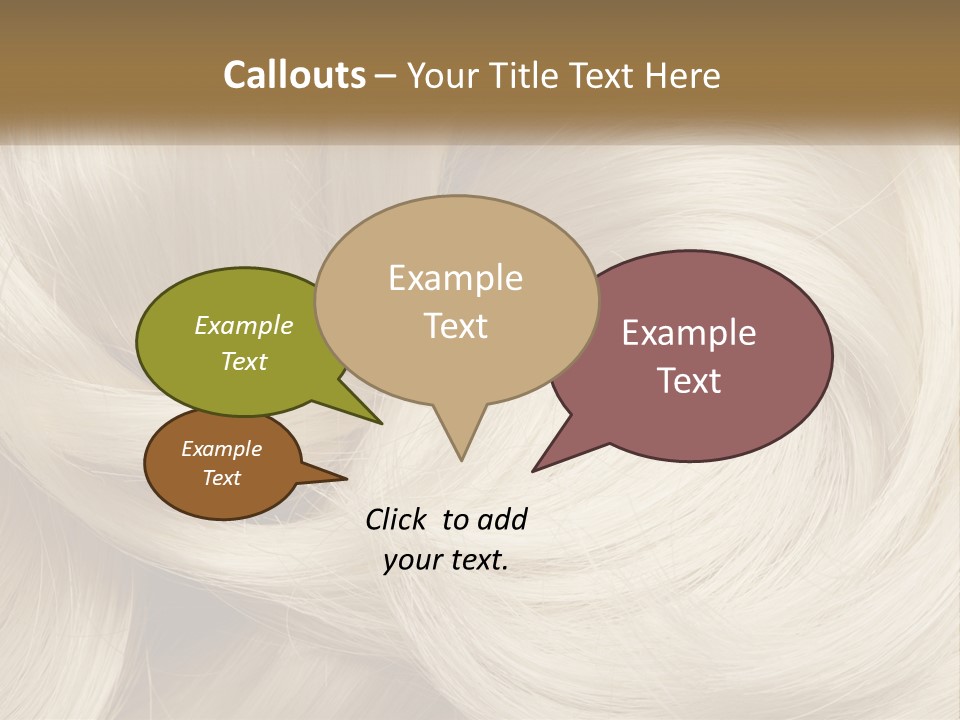 A Pile Of Blonde Hair Powerpoint Template PowerPoint Template