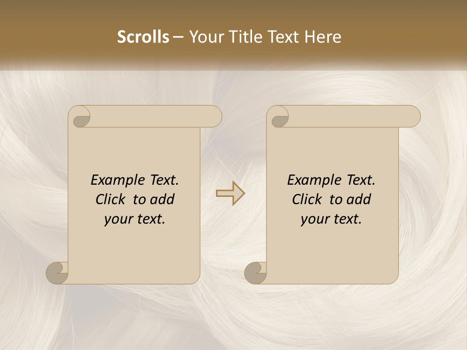 A Pile Of Blonde Hair Powerpoint Template PowerPoint Template