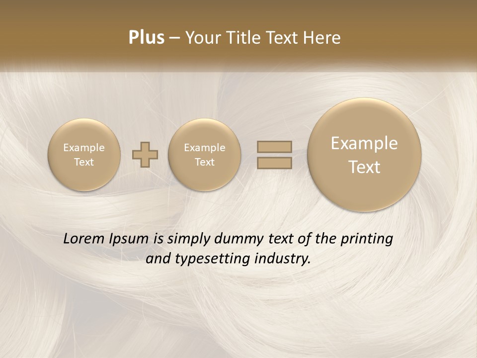 A Pile Of Blonde Hair Powerpoint Template PowerPoint Template
